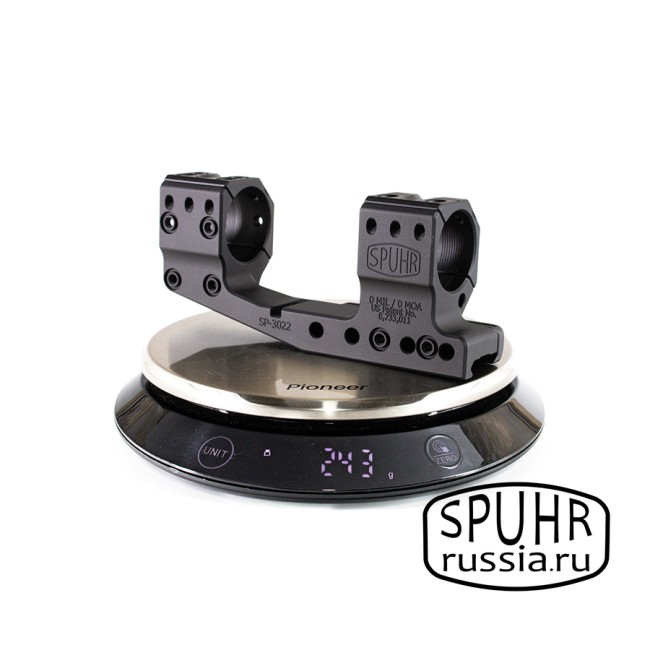 SP-3022 Тактический кронштейн SPUHR D30мм на Picatinny, H38мм, с выносом 70мм, без наклона общая длина 150мм фото 11