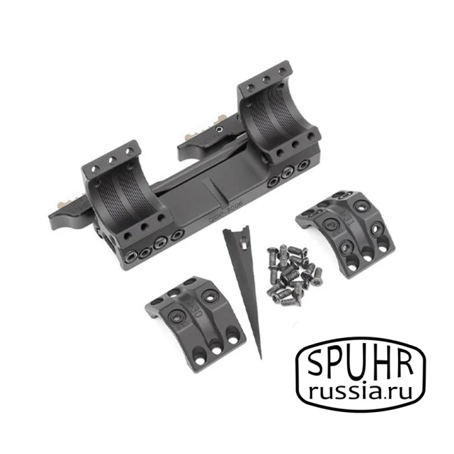 QDP-3006 Тактический быстросъемный кронштейн Spuhr кольца 30мм на Picatinny H=34мм фото 4 QDP-3006 Тактический быстросъемный кронштейн Spuhr кольца 30мм на Picatinny H=34мм фото 4