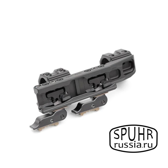 QDP-3046 Тактический быстросъемный кронштейн Spuhr кольца 30мм на Picatinny KR=40мм H=34мм  фото 5