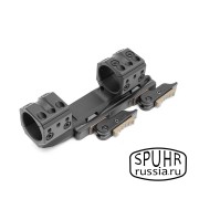 QDP-3046 Тактический быстросъемный кронштейн SPUHR D30 мм для установки на Picatinny, H36 мм, без наклона, с выносом