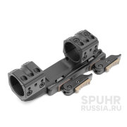 QDP-3046 Тактический быстросъемный кронштейн SPUHR D30 мм для установки на Picatinny, H36 мм, без наклона, с выносом