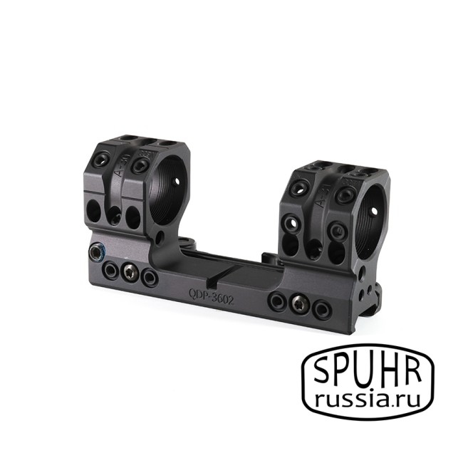 QDP-3602 Тактический быстросъемный кронштейн Spuhr кольца 30мм на Picatinny наклон 6MIL/ 20,6MOA H=38мм фото 3