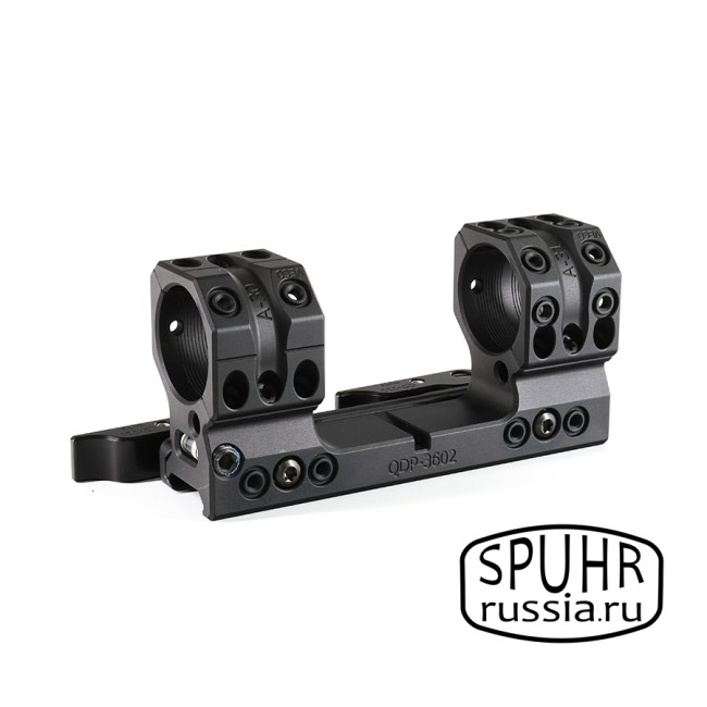 QDP-3602 Тактический быстросъемный кронштейн Spuhr кольца 30мм на Picatinny наклон 6MIL/ 20,6MOA H=38мм фото 4