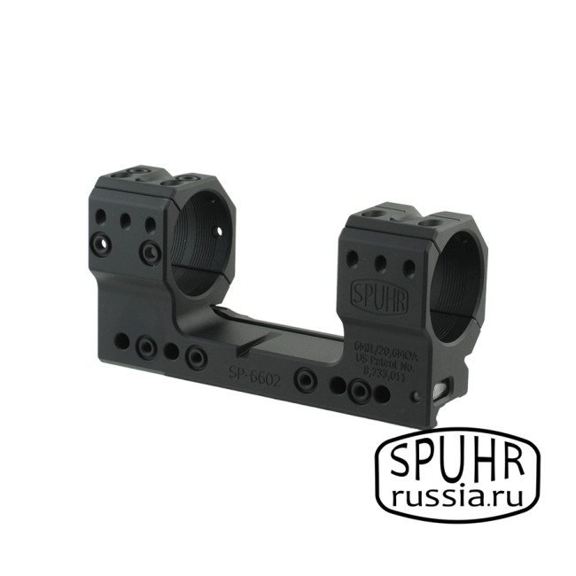 SP-6602 Тактический кронштейн SPUHR D36мм для установки на Picatinny, H38mm, наклон 6 MIL/20.6 MOA фото 1 SP-6602 Тактический кронштейн SPUHR D36мм для установки на Picatinny, H38mm, наклон 6 MIL/20.6 MOA фото 1