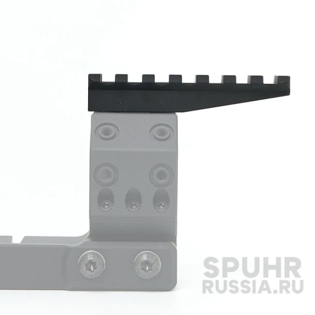 A-0032 Дополнительная планка Picatinny для кронштейнов Spuhr L=75мм ВН=14мм фото 2