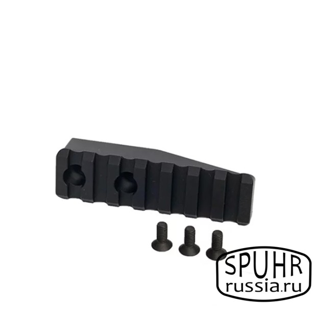 A-0037 Дополнительная планка Picatinny для кронштейнов Spuhr L=75мм ВН=20мм фото 3