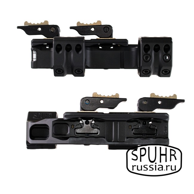 QDP-4046 Тактический быстросъемный кронштейн Spuhr кольца 34мм на Picatinny KR=40мм H=34мм фото 2 QDP-4046 Тактический быстросъемный кронштейн Spuhr кольца 34мм на Picatinny KR=40мм H=34мм фото 2