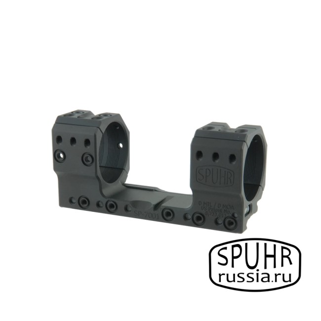 SP-7001 Тактический кронштейн SPUHR D40мм для установки на Picatinny, H30мм, без наклона фото 1